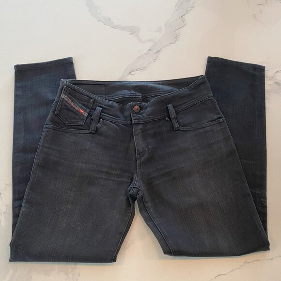 Diesel Industry Jeans - Black/Charcoal - Size 28 / Inseam 26", Knee-Detail - Picture 1 of 10